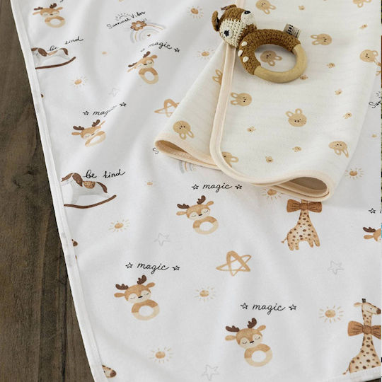 Nima Magic Baby-Soßtuch Beige 55x55cm. 2Stück