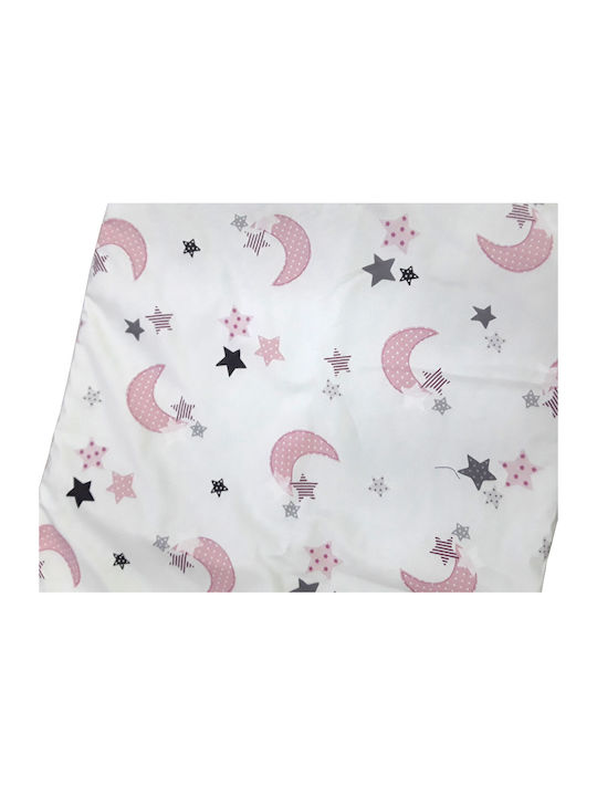 Beboulino Moon Stars Waterproof Changing Pad Pink 50x80cm.