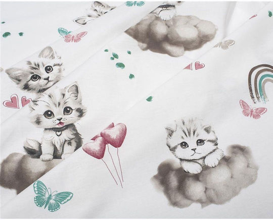 Dimcol Kitten Cotton Changing Pad Petrol Petrol 80x80cm.