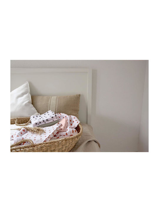Laessig Πάνα Αγκαλιάς Powder Pink 85x85εκ. 3τμχ
