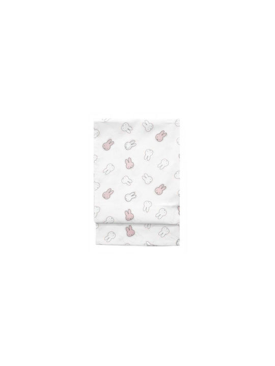Miffy Pânză de Înfășat Roz 80x80εκ.
