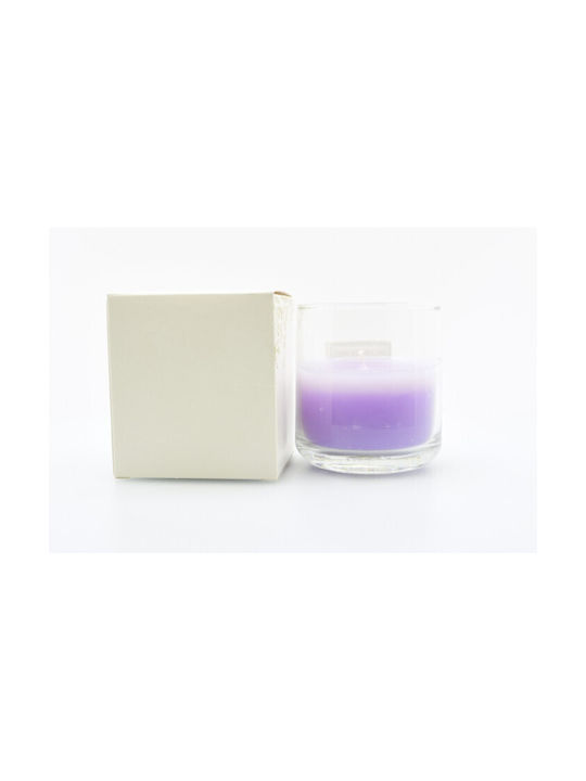HF Aromatic Candle Relaxing Vibes Jar With Lavender And Lemon Perfume 140gr