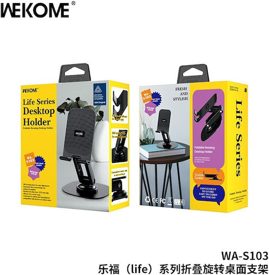 Wekome Wa-s103 Black Desk Cell Phone Stand Black Support Stand