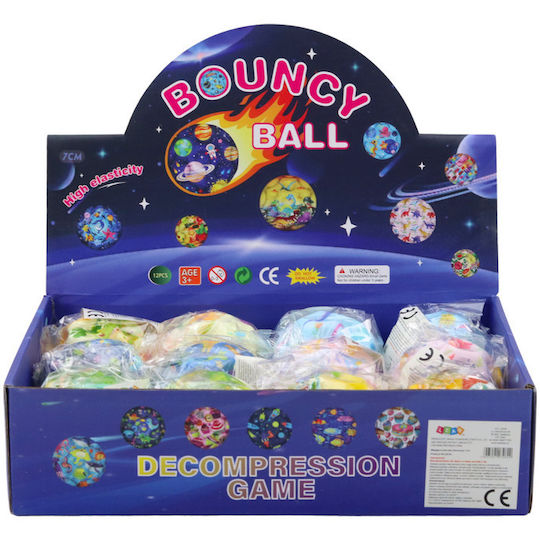 Lean Toys Kinderspaßball Mehrfarbig 7cm (Verschiedene Designs) 1Stück