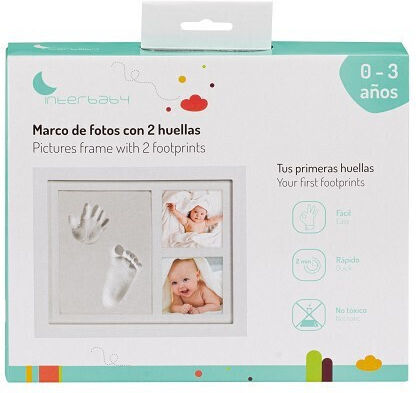 Interbaby Κορνίζα για Αποτύπωμα Μωρού από Ξύλο