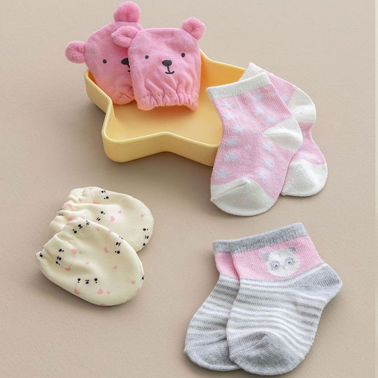 Palamaiki Baby Gift Set for Girl for 0-6 months 4pcs