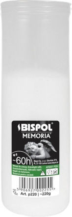 Bispol Plastic Memorial Tribute Candle 2 Days Burning Time