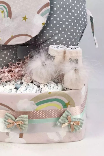 Dama Koupa Χειροποίητο Diaper Cake για Κορίτσι