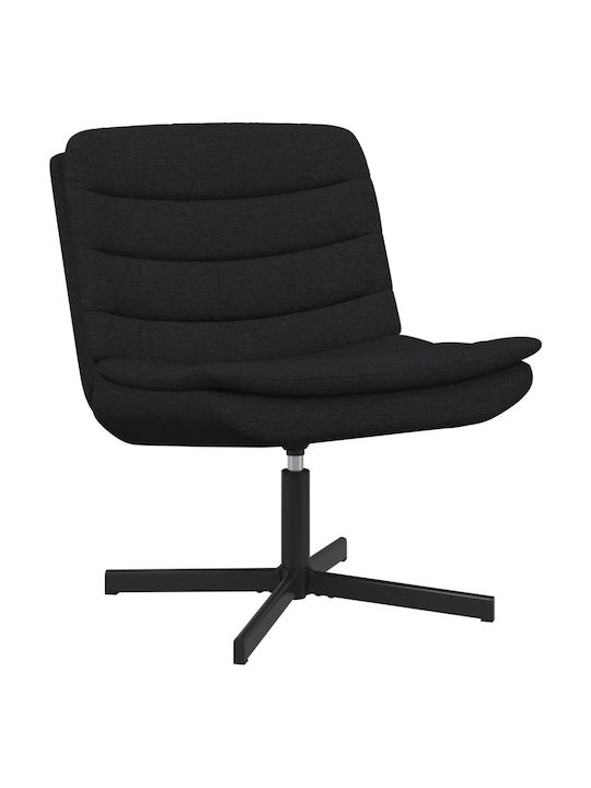 Rotativă Scaun Vizitator în Culoare Negru 63x75x76cm 1buc