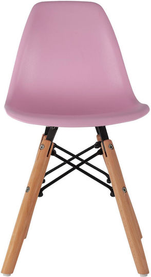 Παιδικές Καρέκλες Twist Kid Ροζ 30.5x33x59εκ. 4τμχ