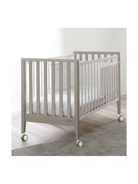Βρεφικό Σετ Pali Win Bianco-tortora Λίκνο 90χ73cm Κρεβάτι 133x73cm Στρώματα Προστατευτικό Κάγκελο Ή Προίκα #0127wint