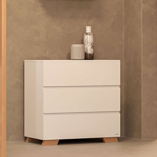 Casababy Winnie Nursery Furniture Set with Bed & Nursery Drawer White / Beige
