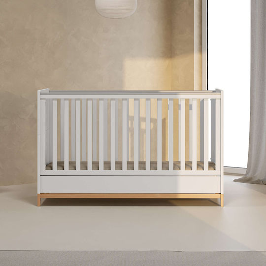 Casababy Zoom Nursery Furniture Set with Bed & Nursery Drawer White / Beige
