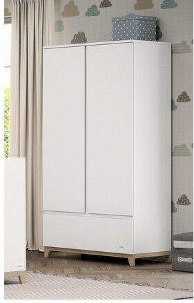 Casababy Zoom Baby Furniture Set with Bed and Nursery Drawer White
