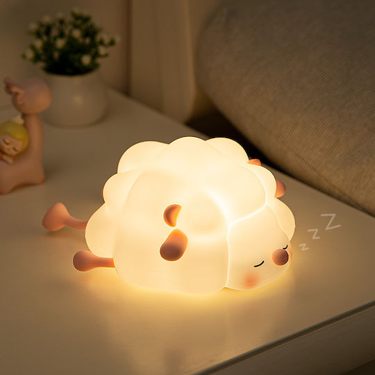 ARlight Lumini LED Lampă portabilă pentru copii Atingere Alb 14x14x8εκ. ARlight Lumini LED Lampă portabilă pentru copii Atingere Alb 14x14x8εκ.