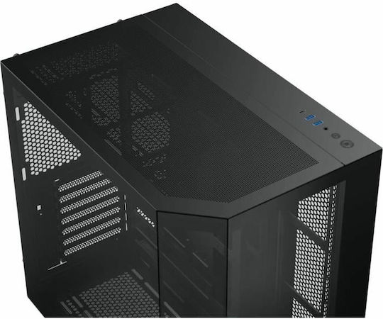 Xigmatek CUBI II Геймърско Midi Tower Компютърна Кутия с Страничен Прозорец Черна
