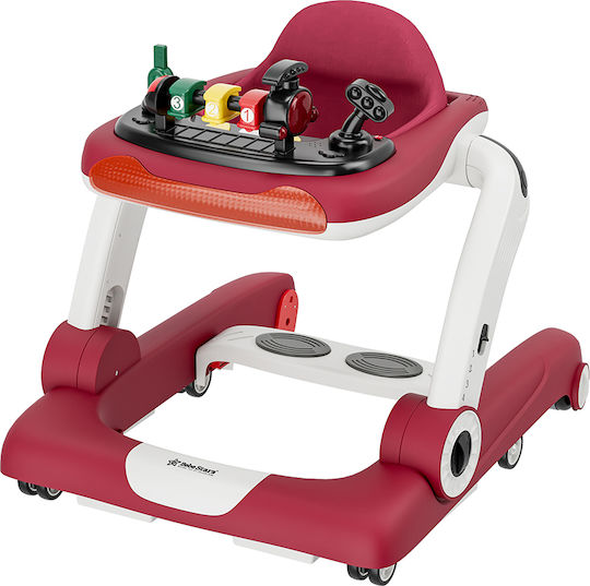 Bebe Star Baby Walker with Music for 7+ Months Red