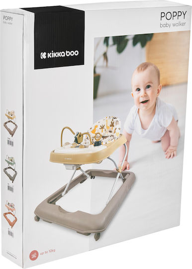Kikka Boo Baby Walker with Music for 6+ Months Yellow