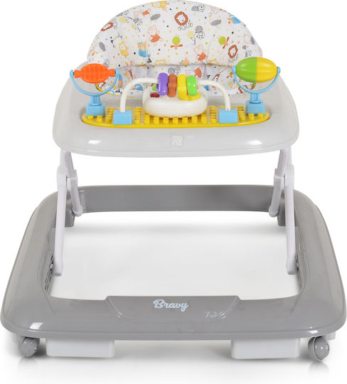 Moni Baby Walker with Music for 6+ Months Gray