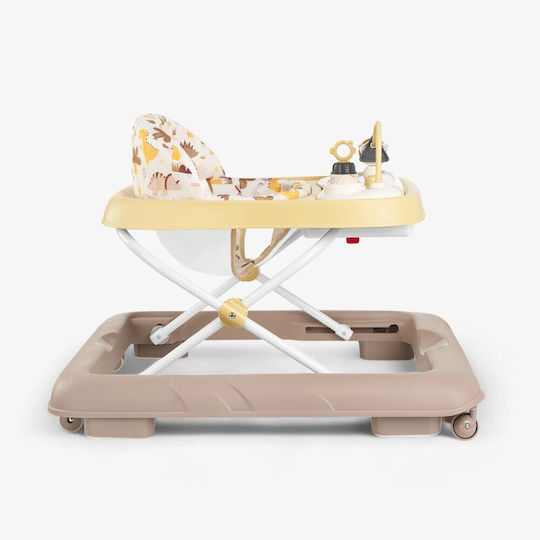 Kikka Boo Baby Walker with Music for 6+ Months Yellow