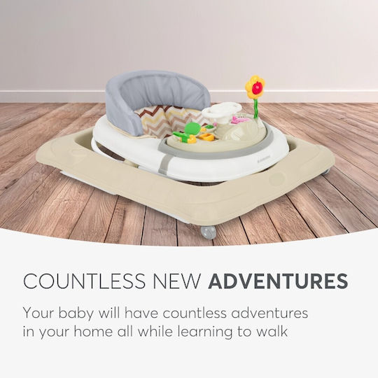 Kikka Boo Baby Walker with Music for 6+ Months Beige