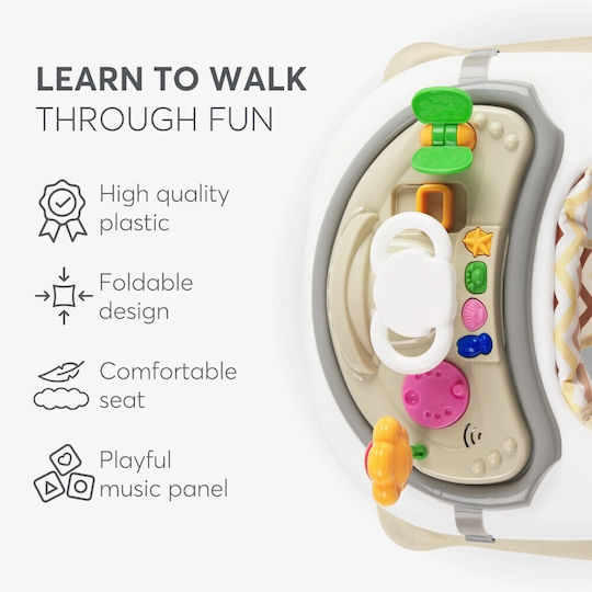 Kikka Boo Baby Walker with Music for 6+ Months Beige