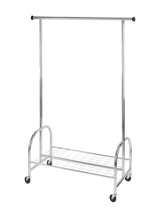 Wenko Rollbar Kleiderständer Silber 121x52x185cm