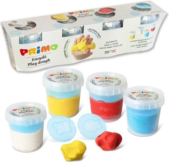 Primo 4 Aluațe De Modelare Plasticină Pentru 3+ Ani