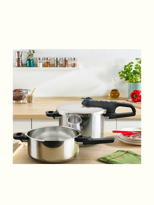 Tefal Secure Trendy Set Quattro Pressure Cooker 4lt and 6lt P2584301