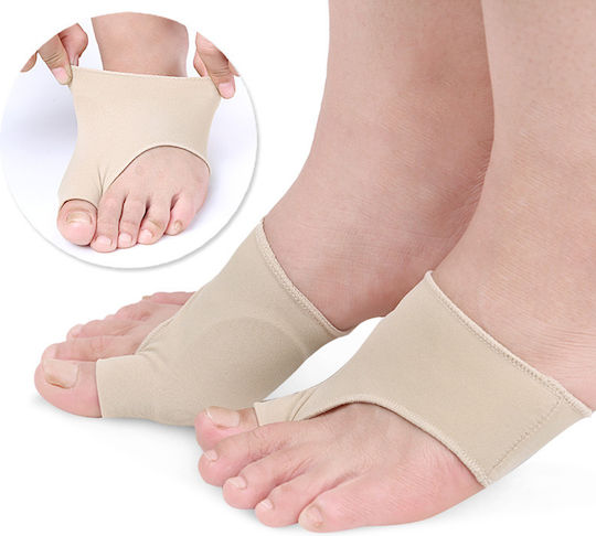 Set 2 Protectoare Pentru Bunion Din Silicon Șosete Bej Mărimea 41-45