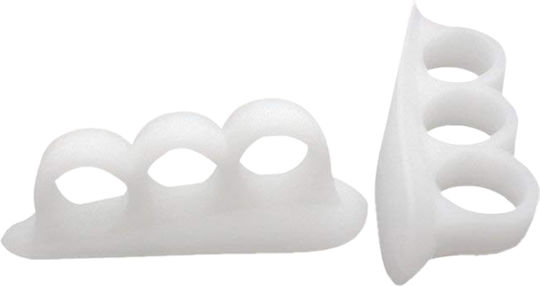 Set 2 Separatoare de Degete din Silicon Zenifique Albe