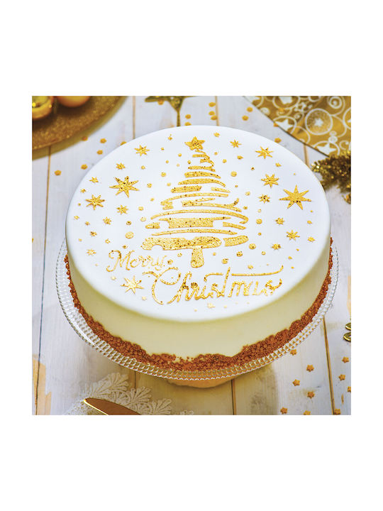 Decora Шаблони за сладкиши Коледно дърво & звезди от пластмаса 25см