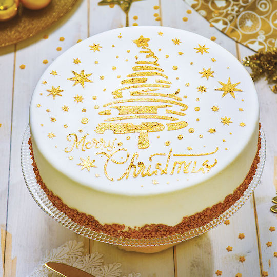 Decora Pastry Stencils Christmas Tree & Stars made of Plastic 25cm