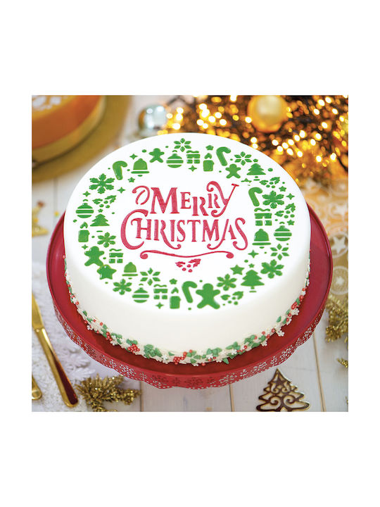 Decora Шаблони за сладкиши Merry Christmas от метал 25см