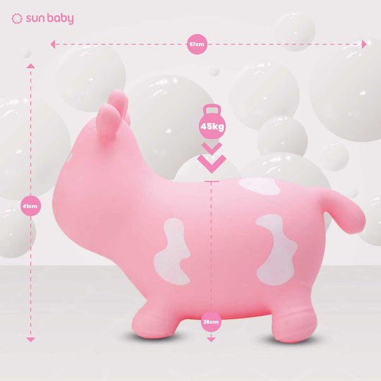 Sun Baby Hop Hop Cow Pink 57cm.