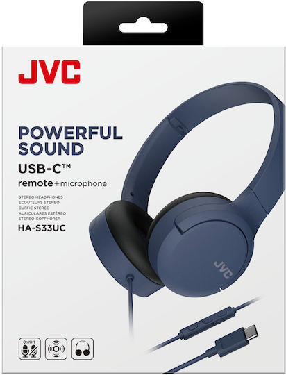 JVC HA-S33UC-B On-Ear Kopfhörer Mit USB-C - Faltbar Mit Mikrofon