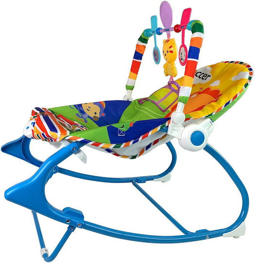 Lean Toys Electric Relax pentru Bebeluși Tiger cu Muzică și Vibrații Multicolor pentru Copil până la 18kg