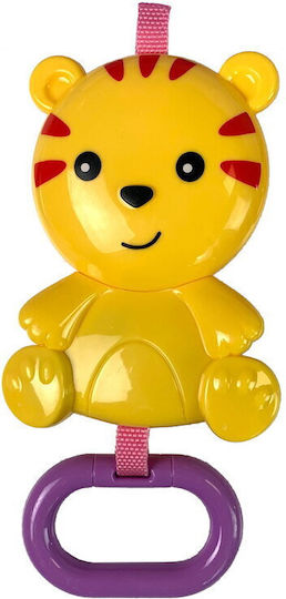 Lean Toys Electric Relax pentru Bebeluși Tiger cu Muzică și Vibrații Multicolor pentru Copil până la 18kg