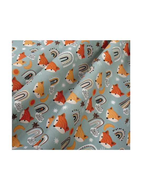 Dimcol Bebe Fox Бебешки Чаршаф За Количка Памук с ластик Зелен 70x140бр