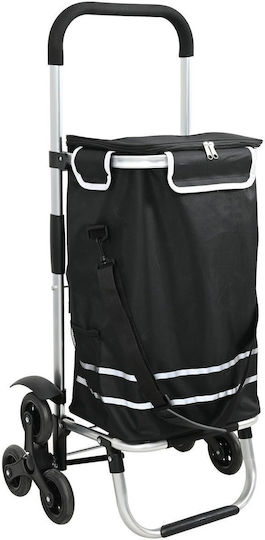 Shopping Trolley Black 47x39x101cm