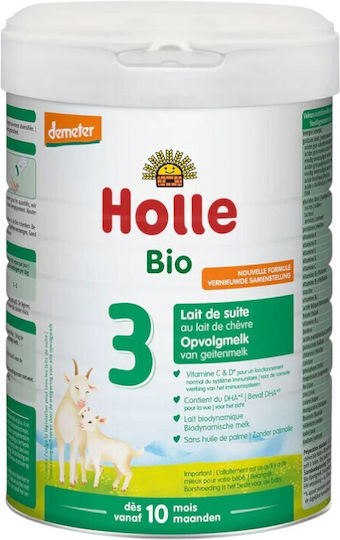 Holle Мляко на Прах Bio 3 за 10m++ Месеца 800гр