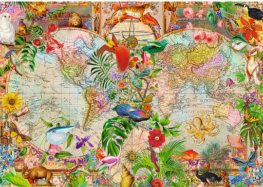 Puzzle 1000 Premplus Harta Antică Ceai...12077