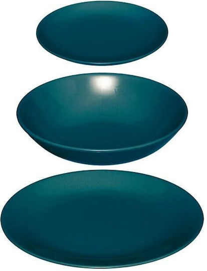 Blue Ceramic Dinnerware Set 18pcs
