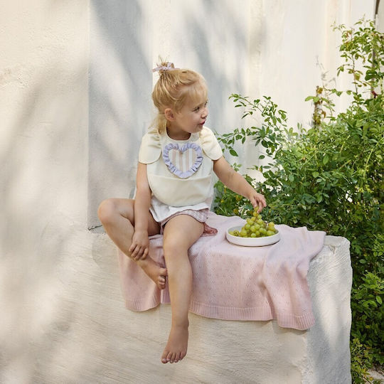 Elodie Details Waterproof Bib Fabric with Hoop & Loop Fastener & Pocket Oat White for 3 m+