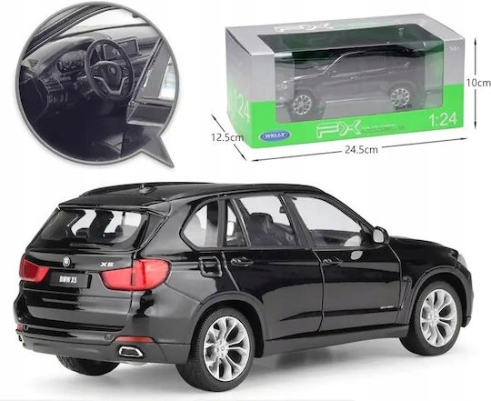 Model Bmw X5 Scara 1:24 Miniatură Neagră Colecție Modele statice SUV de Lux