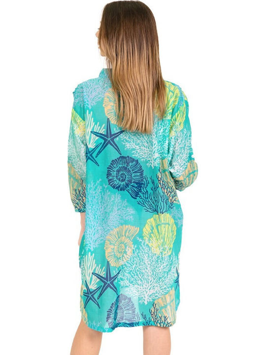 Aquablue Women's Dress Beachwear Turquoise