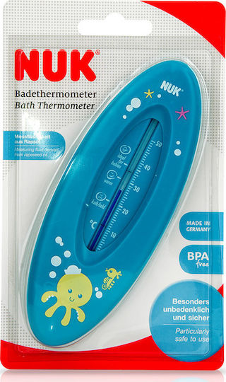 Nuk Analog Bath Thermometer Ocean 10°C - 50°C Light Blue Octopus