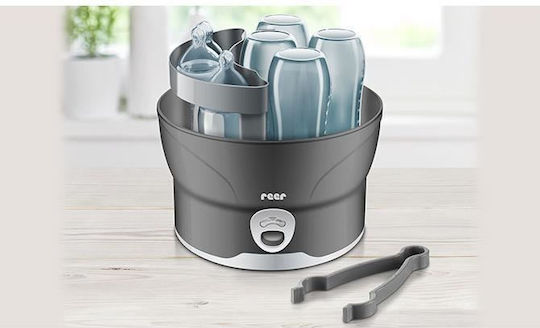Reer Electric Baby Sterilizer For 6 Baby Bottles Grey
