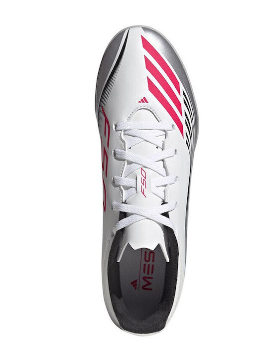 adidas F50 Messi Club Футболни Обувки с Гумена Подметка Бял