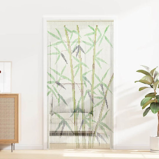 vidaXL Perdea ușă din Bambus Verde 100x200cm 4017442